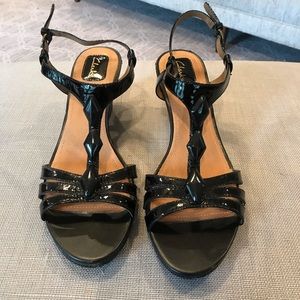 Black Clark sandals